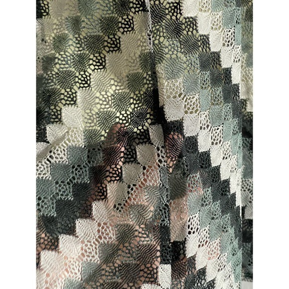 Black and Gray Crochet Cover Up Dress No Labels No Tags Size M‎ - Picture 3 of 5